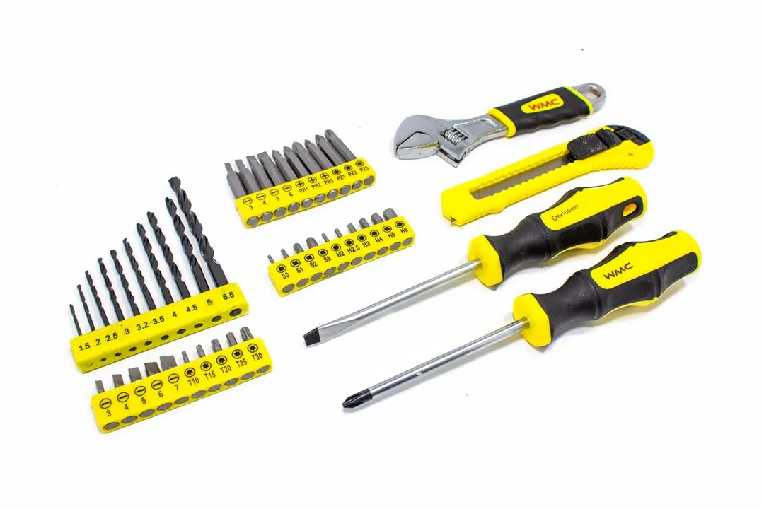 Дрель с набором инструментов 59 пр. 220V, 750W, 0-2900об/мин. WMC TOOLS WMC-1059