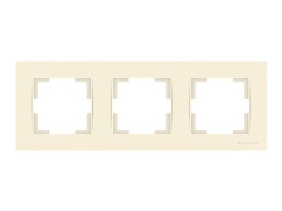 Рамка 3-ая горизонтальная кремовая, RITA, Mutlusan 22208001302