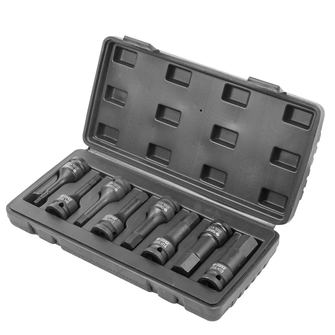 Набор головок-бит HEX ударных H5-H19 1/2'' 8 пр Forsage F-4087MPB