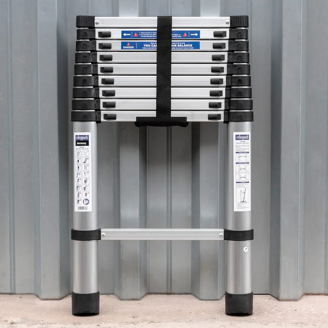 Лестница телескопическая алюм. бытовая 2.9 м 10 ступ. Scheppach Sch-UP290