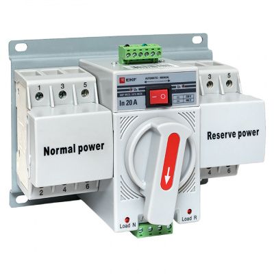 Устройство АВР МCB 20А (C) 3Р 400В EKF PROxima ats-mcb-20c-3p-pro