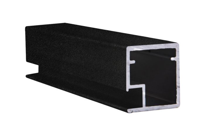 Профиль алюминиевый для рамочных фасадов Z-1 черный муар (L-6000) АЛЮТЕХ 117079