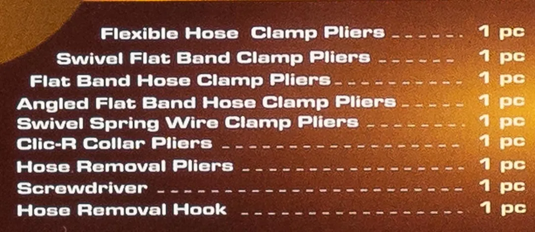 Набор щипцов для снятия и установки хомутов и шлангов 9 пр FORSTIME FT-909G3