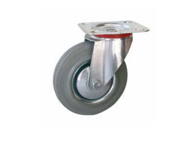 Колесо поворотное серая резина SC 80 f 200 мм TOR 1027204