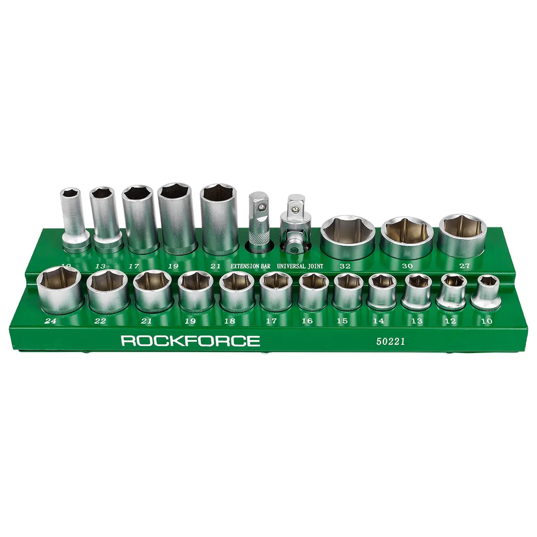 Набор головок 1/2'', 22 пр. 6-гр. 10-32 мм RockForce RF-50221