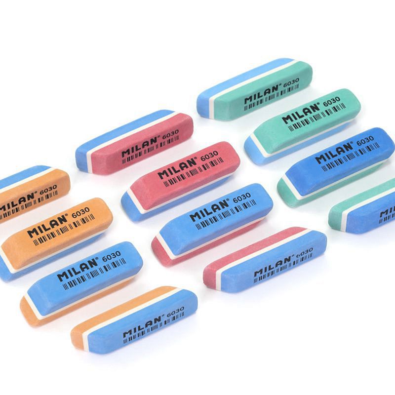Ластик Milan "6030", 1 шт, ассорти