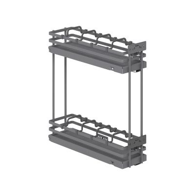 Выдвижная корзина-карго 200 FOCUS крепл.боковое/правое, графит PRIME by AKS 114067