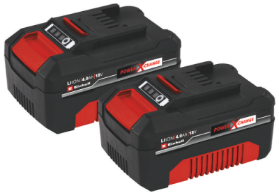 Аккумулятор 18V, 4 Ач, 2 шт, Li-Ion PXC EINHELL 4511489