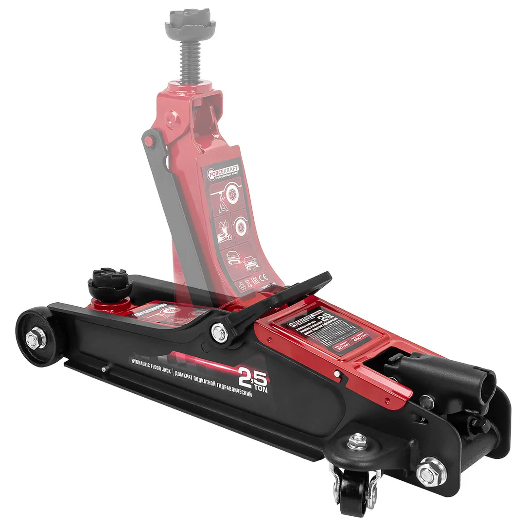 Домкрат подкатной гидравлический 2.5 т, 90-400 мм ForceKraft FK-T830031DS