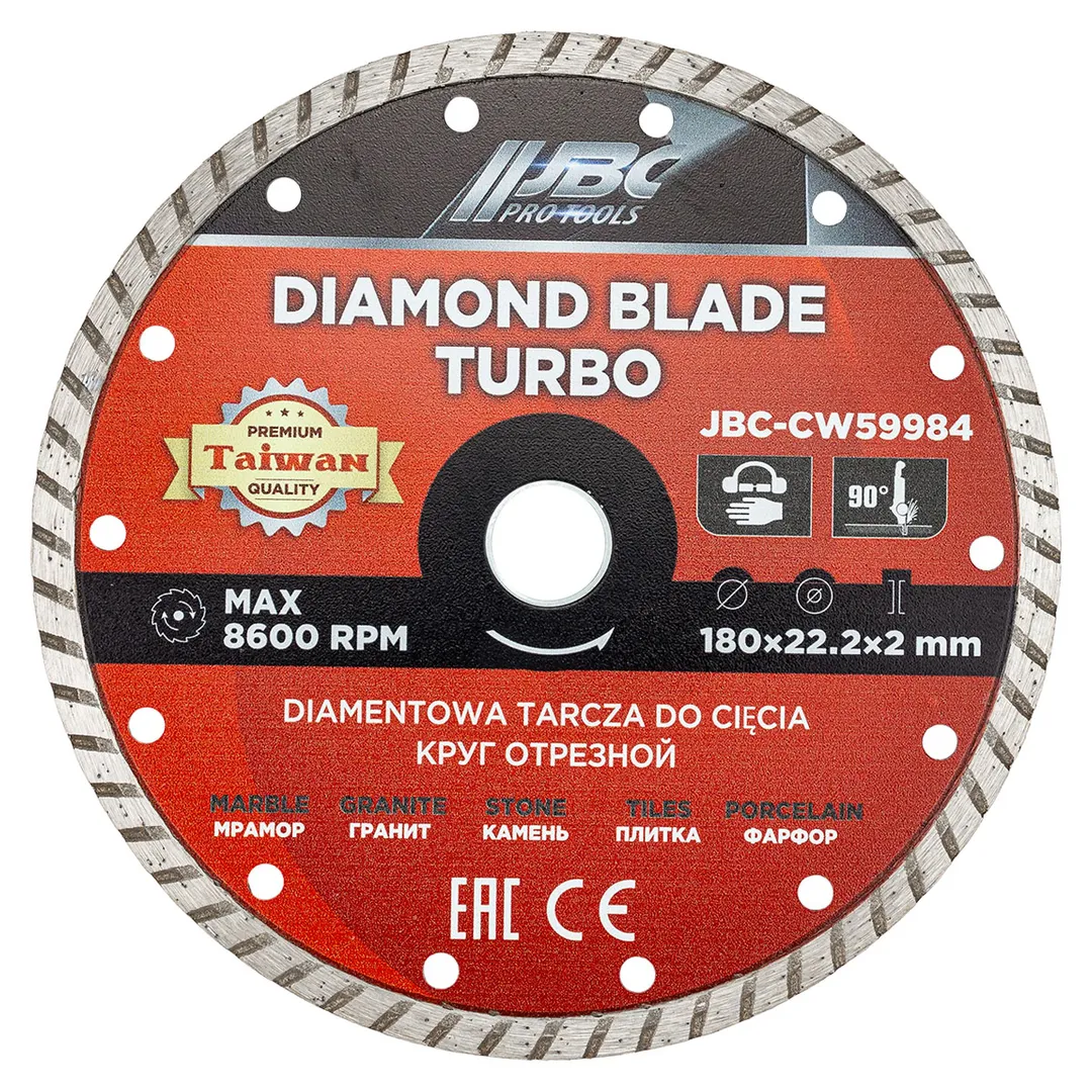 Круг отрезной 180х22,2х2 мм JBC JBC-CW59984