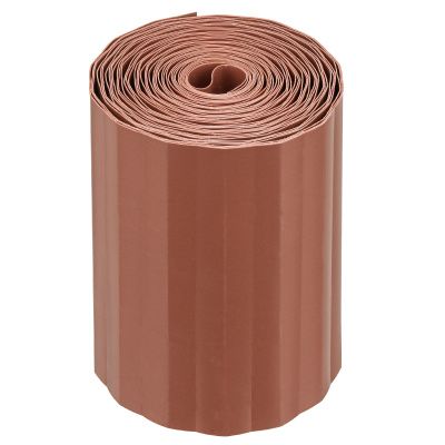 Бордюрная лента, 15х900 см, полипропиленовая, коричневая, Россия Palisad 64484