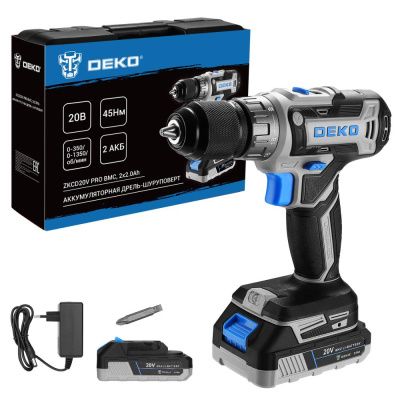 Дрель-шуруповерт аккумуляторная ZKCD20V PRO 084-1005 DEKO 084-1005