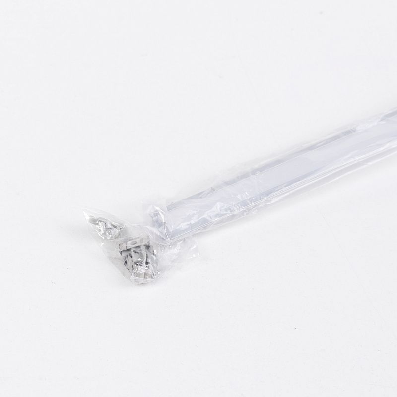 Профиль алюминиевый врезной LIRA-1707 с экраном, цвет алюминий, 2м, в комплекте 4 заглушки и 4 крепления, AKS 121504