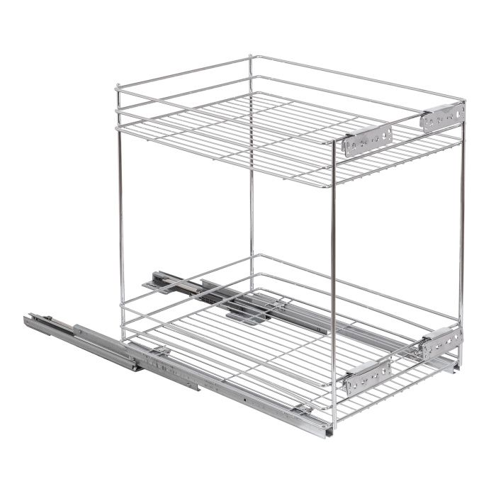 Выдвижная корзина-карго NORWIG 400 напр.скр.монтажа с доводчиком крепл.нижнее, хром AKS 72261