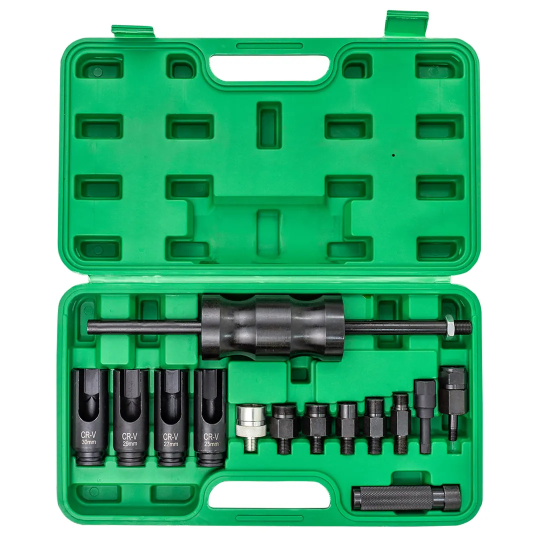 Молоток обратный с приспособлениями для снятия дизельных форсунок 14 пр RockForce RF-914G13