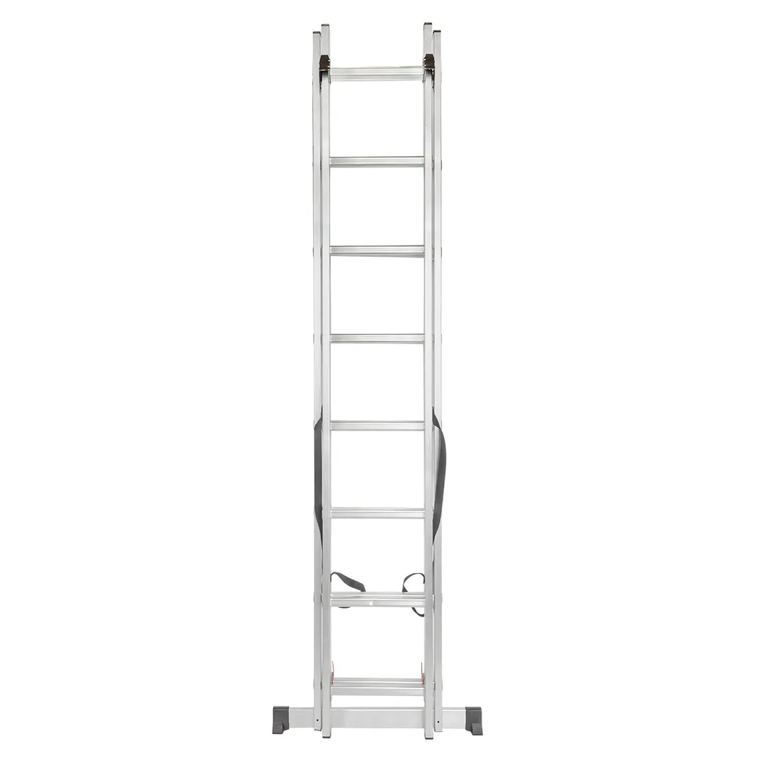 Лестница комбинированная двухсекционная 2х13 ступенек, нагрузка 150 кг, ForceKraft FK-BL-E213