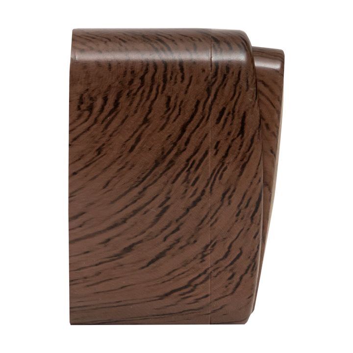 Выключатель 2-клавишный ОП Минск 10А с индикатором тёмное дерево EKF EGV10-123-40