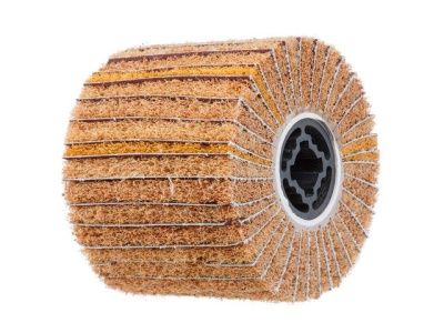 Щетка комбинированная лепестковая/нейлоновая 100х120 мм P120 Wortex SW1012AN12019