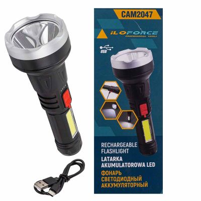 Фонарь светодиодный аккумуляторный ILOforce IF-CAM2047