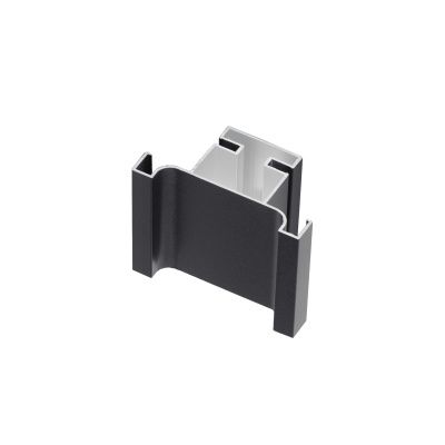 Профиль алюм. GOLA-16 вертикальный средний 5,4 м черный AKS 118408