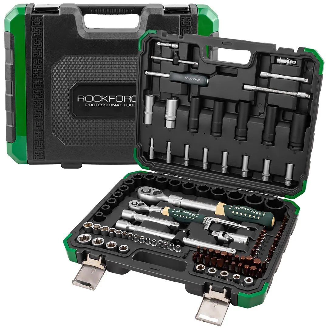 Набор инструментов 108+6 пр 1/4''&1/2'' 6-гр RockForce RF-41082+6L