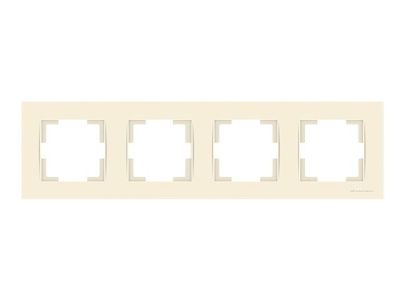 Рамка 4-ая горизонтальная кремовая, RITA, Mutlusan 22208001402