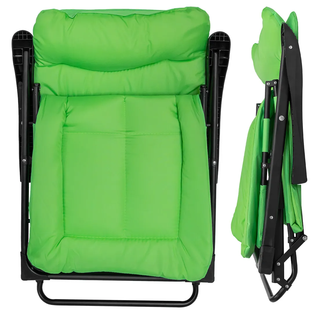 Шезлонг складной, светло-зеленый Forsage F-FG-HY-8000LG