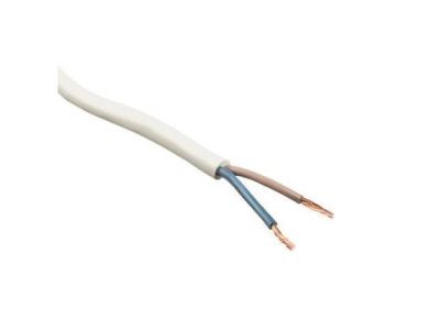 Провод ПВСн 2х0,75, бухта 200 м, белый ККЗ KKZ40-00006923