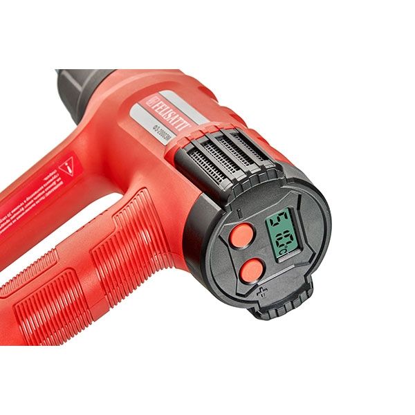 Фен строительный 2000 Вт,ЖК-Индикатор температуры, 6 шт. насадок в комплекте Felisatti FT2002 Felisatti