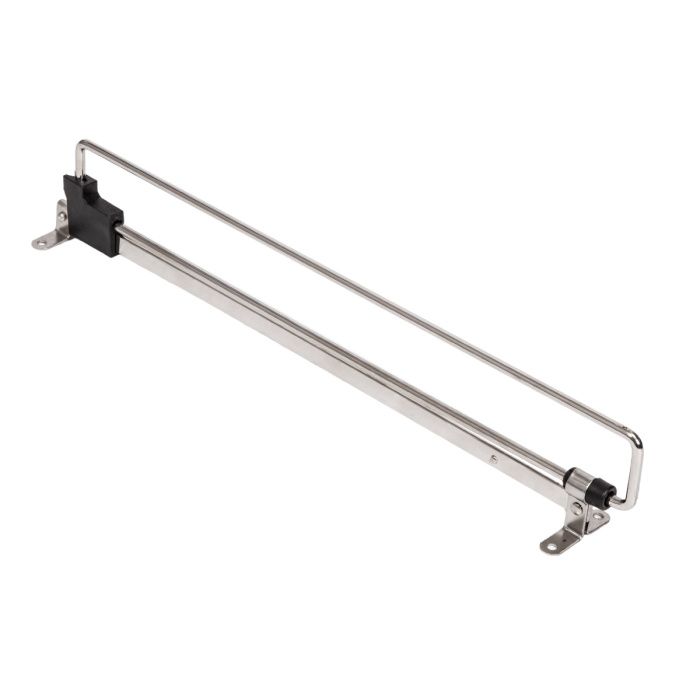 Вешалка выдвижная L-450, хром/черный (1уп=20/60шт) AKS 12939