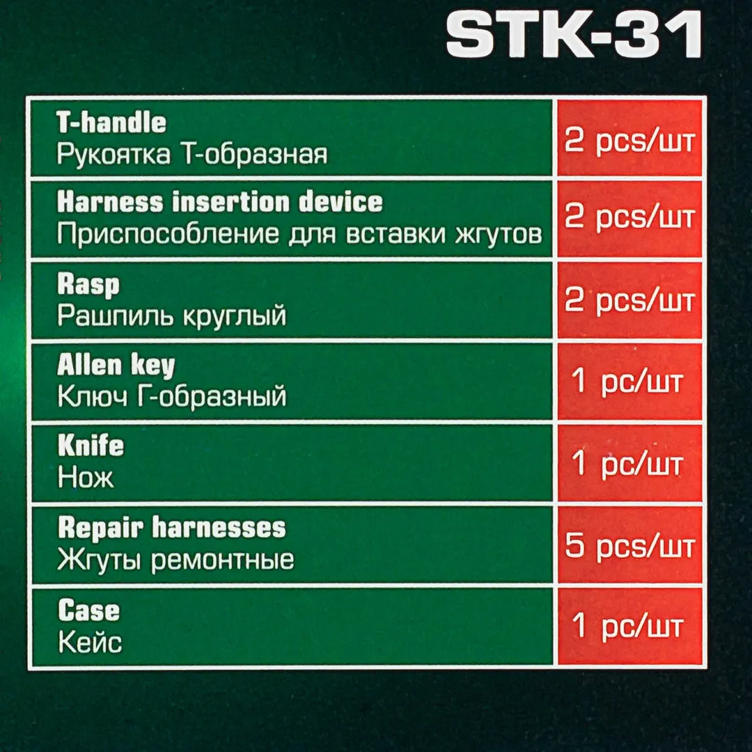 Набор для ремонта покрышек колес RockForce RF-STK-31