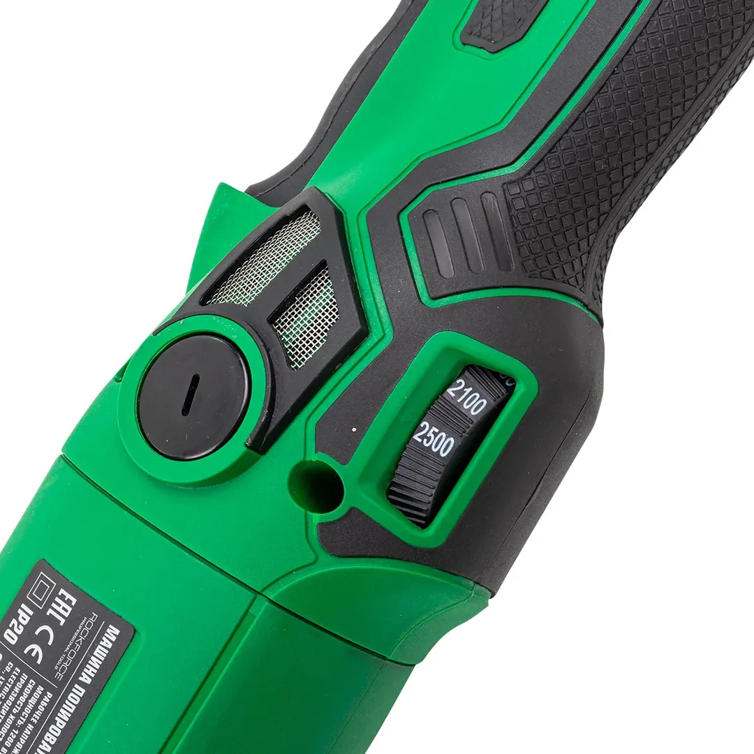 Машина полировальная электрическая 230V, 1200W, 500-2500об/мин, Øкруга 150 мм RockForce RF-WT03105