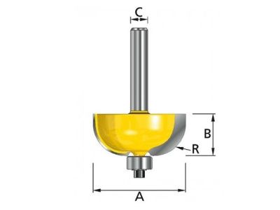 Фреза с подш.15,9х8 мм Makita D-48583