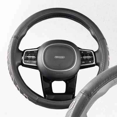 Оплетка Combo-9 M Черно/серая экокожа SKYWAY S01102469