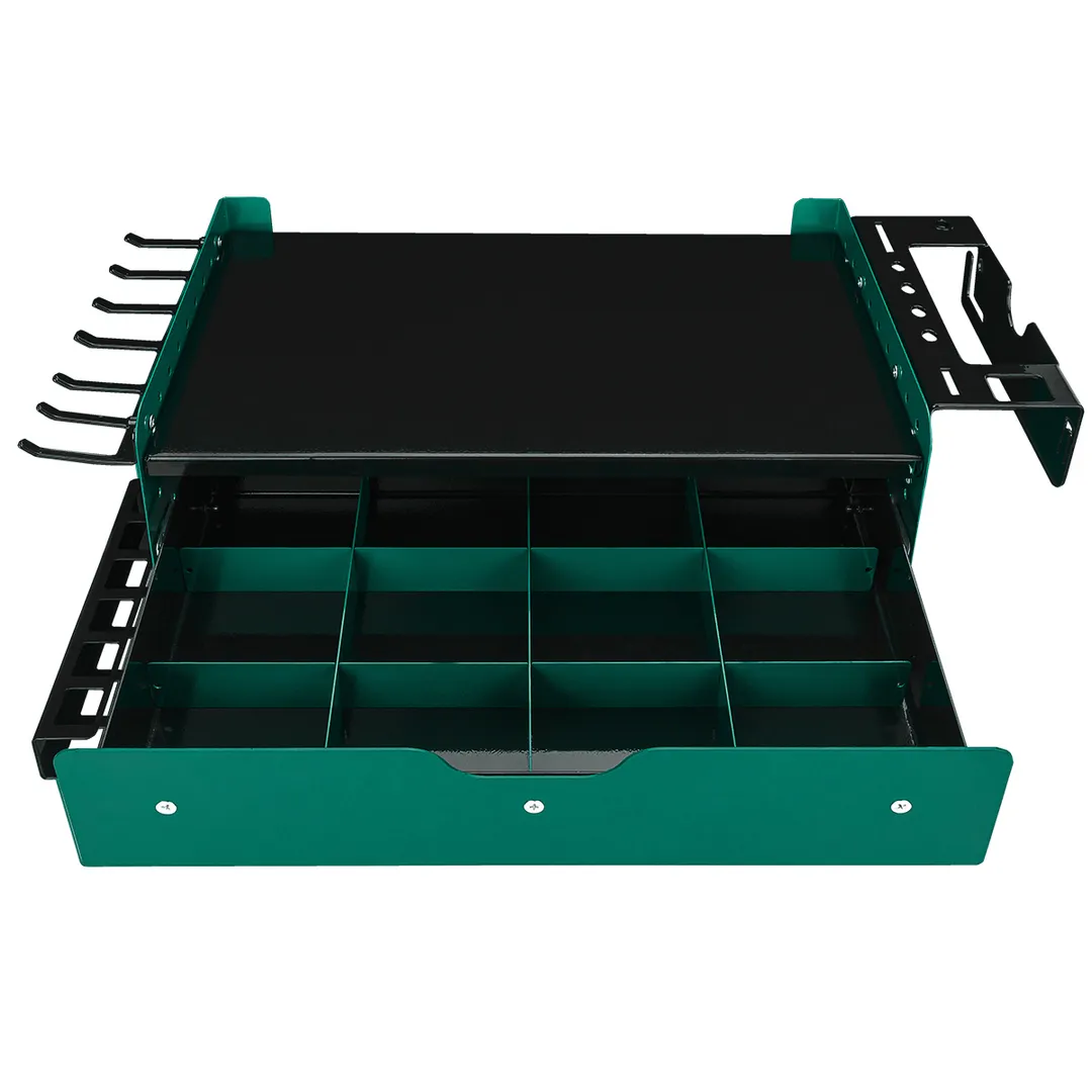 Полка металлическая для инструментов с ящиком RockForce RF-Hanna 43/2