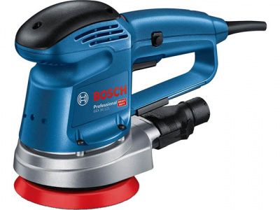 Эксцентриковая шлифмашина GEX 34-125 в кор., 340 Вт, 125 мм, 9000 - 24000 кол/мин, регул. об. Bosch 601372300