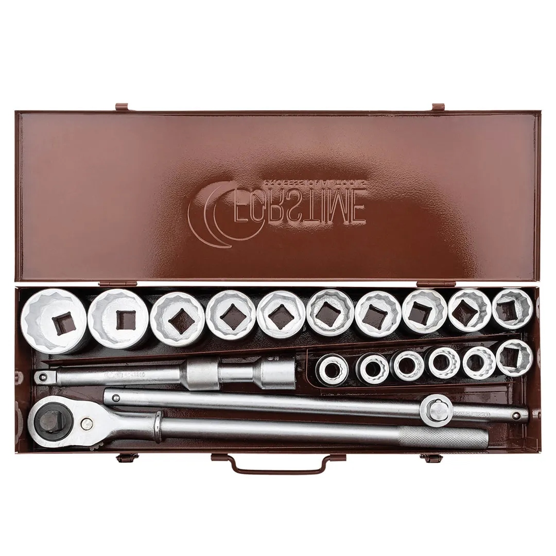 Набор инструментов 21 пр 3/4'' 6-гр&12-гр FORSTIME FT-6212-9