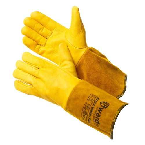 Краги для аргоновой сварки с цельной кожаной перчаткой, р. 11 (XL), Argon Welder Pro GWARD XY301