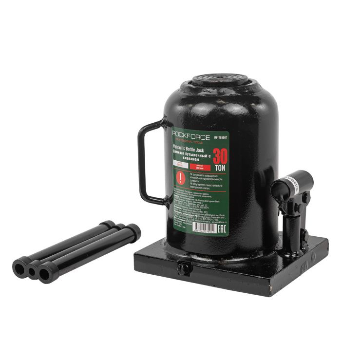 Домкрат бутылочный низкопрофильный 30 т, 230-360 мм, RockForce RF-T93007