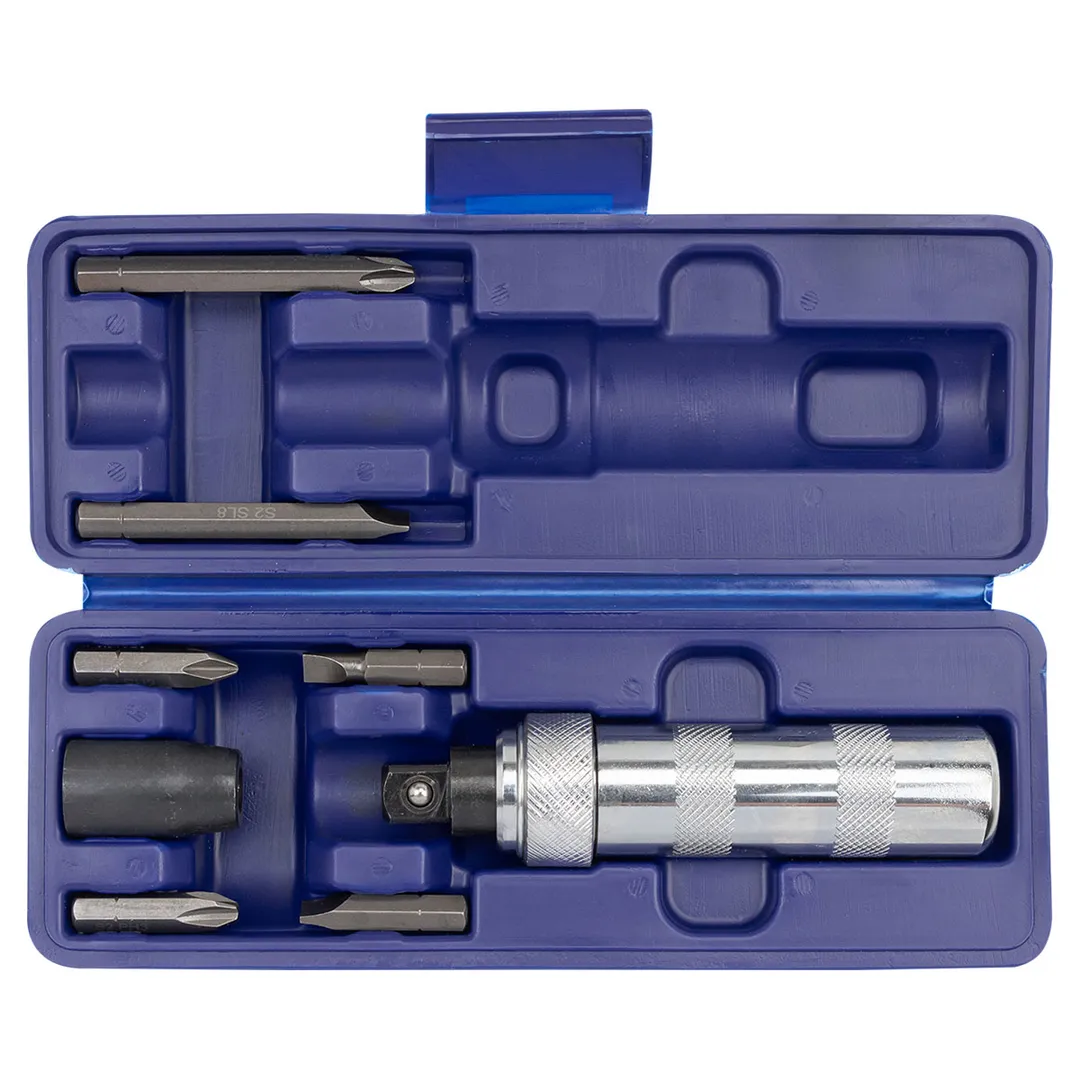 Отвертка ударная с набором бит PH, SL и адаптером 8 пр YATAFORCE YF-5064D