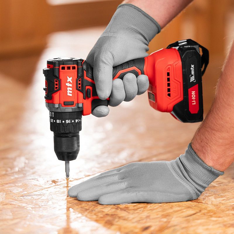 Дрель-шуруповерт аккумуляторная ударная бесщет. CIDS-BL-20, Li-Ion, 20 В MTX 26188