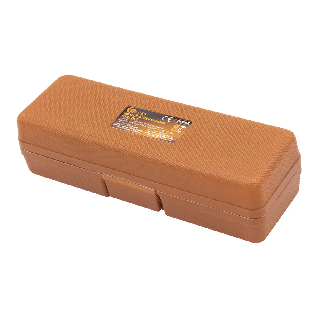 Отвертка ударная с набором бит PH, SL и адаптером 8 пр FORSTIME FT-5064E