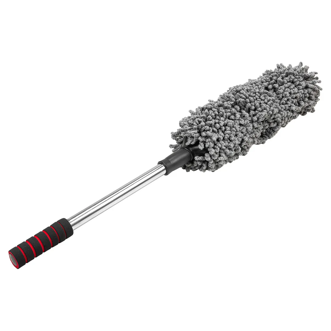 Щетка для чистки колес автомобиля телескопическая, длина 550-780 мм, Ø90 мм Forsage F-CD5012
