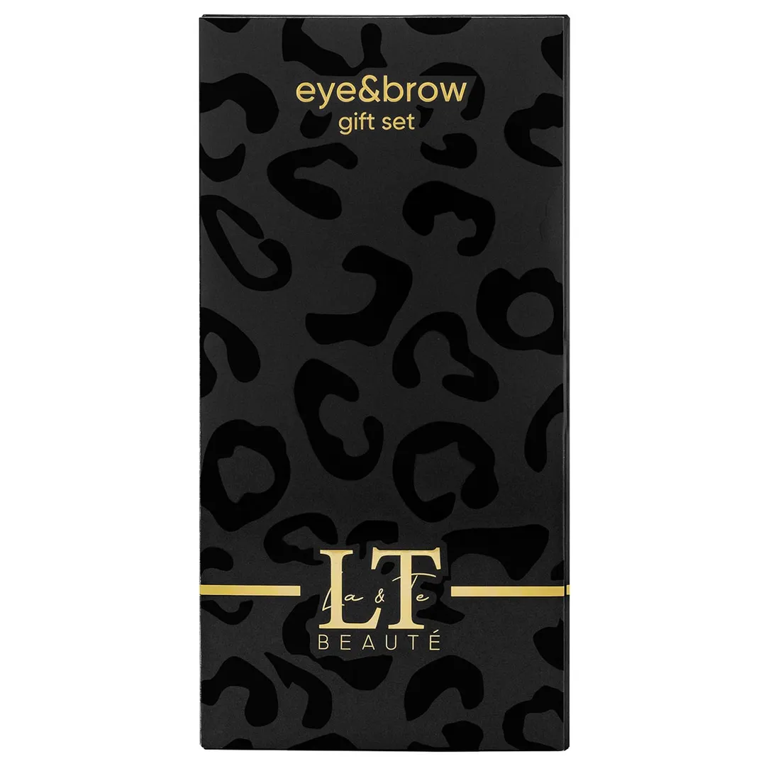 Набор ''Эффектный дуэт, тушь для ресниц с эффектом накладных ресниц и гель для бровей'' La and Te beaute LT-gift(black)