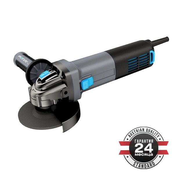 Угловая шлифовальная машина, 950 Вт, 0-11000 об/мин, бронированный ротор, рег. оборотов, диск 125 мм RÖGEL AGR 125-950E
