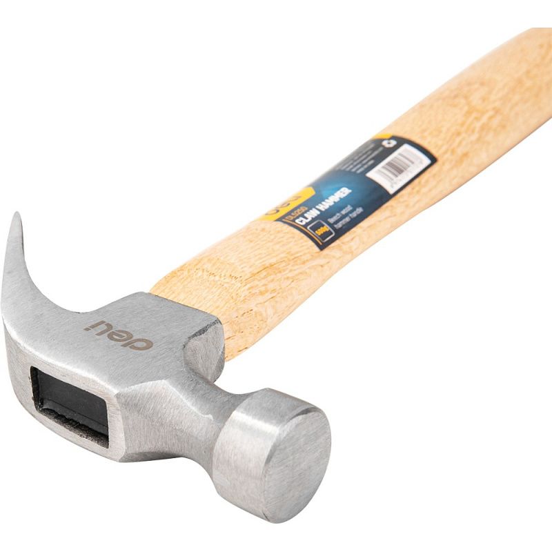 Молоток-гвоздодер Deli YS EDL5250, 0,5 кг, деревянная рукоятка