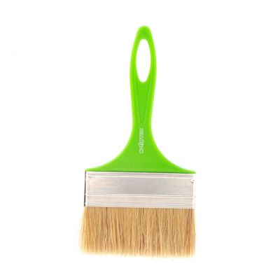 Кисть флейцевая "Евро", натуральная щетина, пластиковая ручка Сибртех