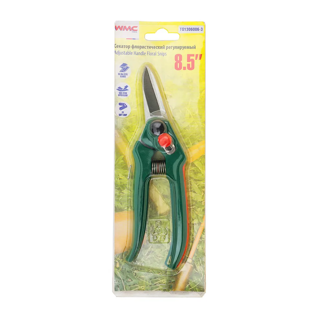 Секатор флористический, L-215 мм, WMC TOOLS WMC-TG1306006-3