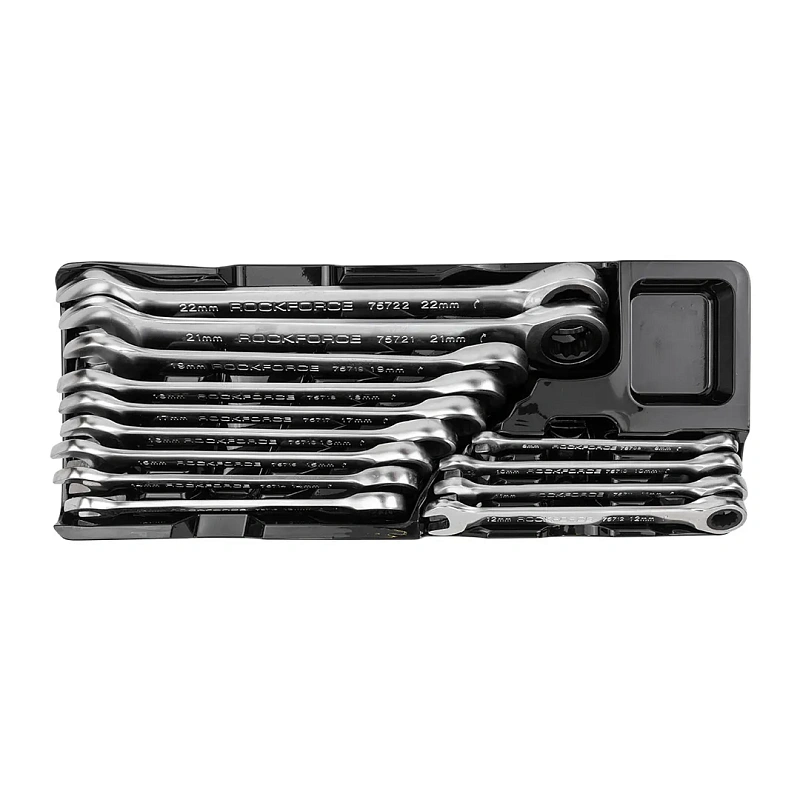 Набор ключей комбинированных трещоточных 8-22 мм 13 пр RockForce RF-51310