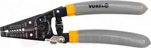 Щипцы-съемник изоляции проводов 0.8-2.6/22-10 AWG Vorel 45010